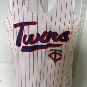 5th & Ocean Twins Kids Tank Top - Red and White